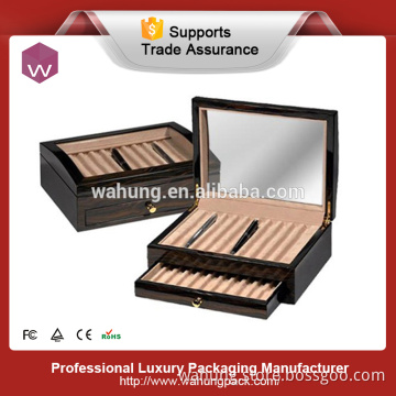 handmade wooden foldable pen storage boxes